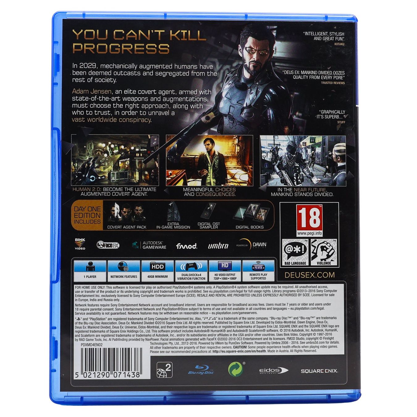 Deus Ex: Mankind Divided [Day One Edition]  - Vue 3