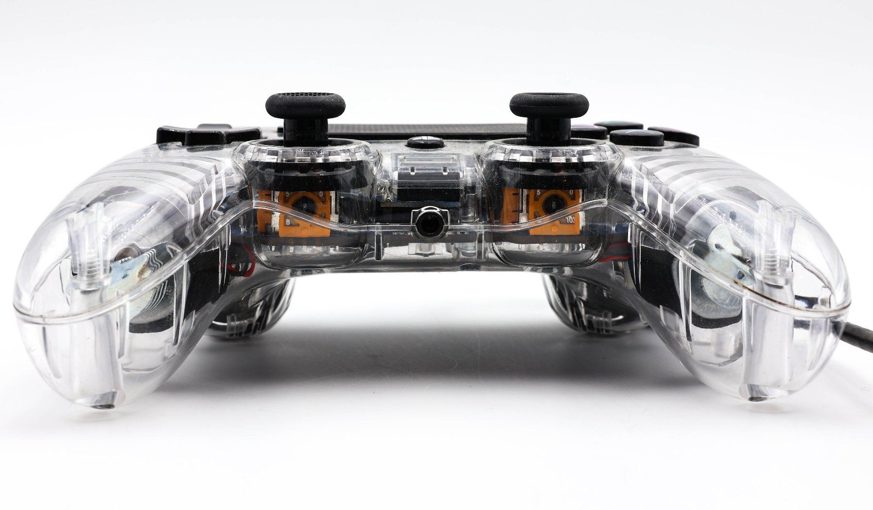 Manette PS4 Transparente Glow Nacon Filaire - Vue 4