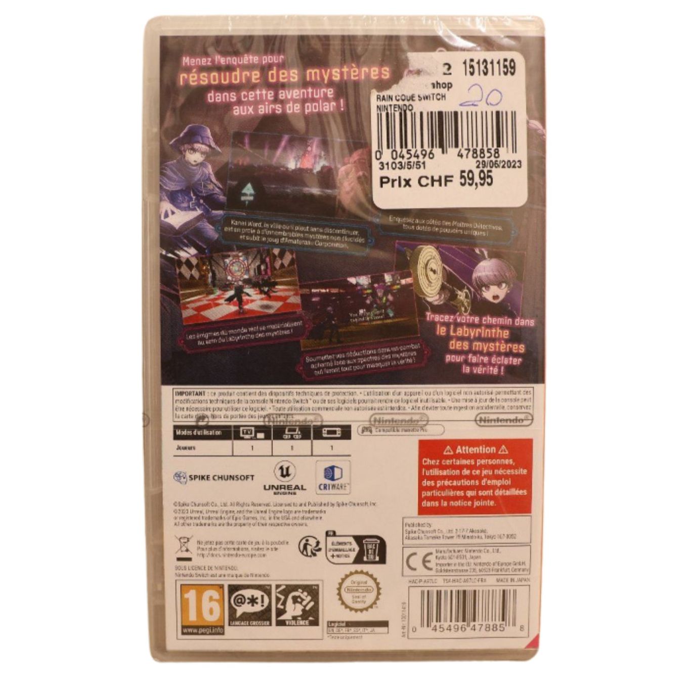 Master Detective Archives RAIN CODE - Vue 2