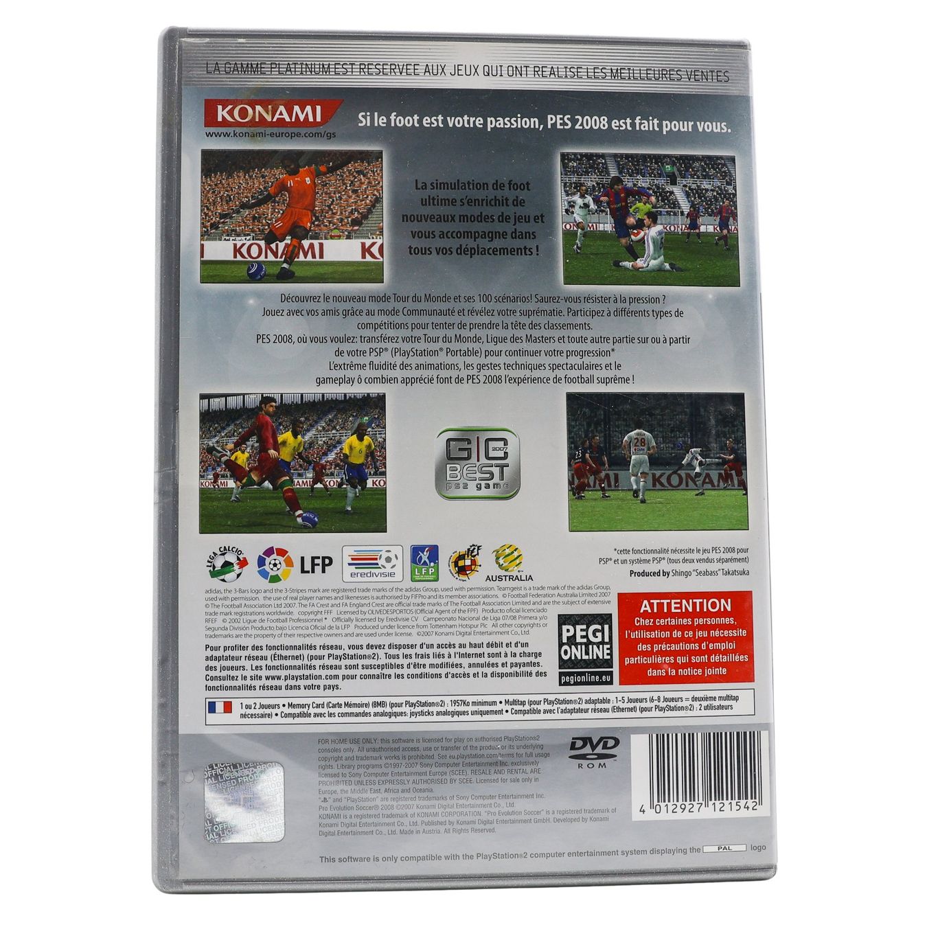 Pro Evolution Soccer 2008 [Platinum] - Vue 2