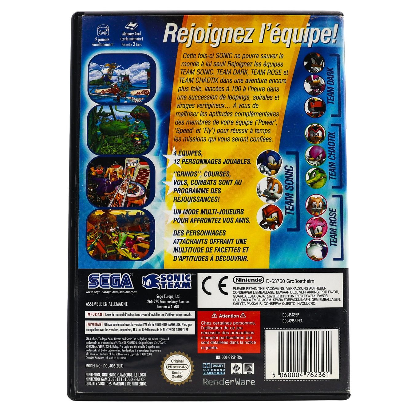 Sonic Heroes - Vue 2