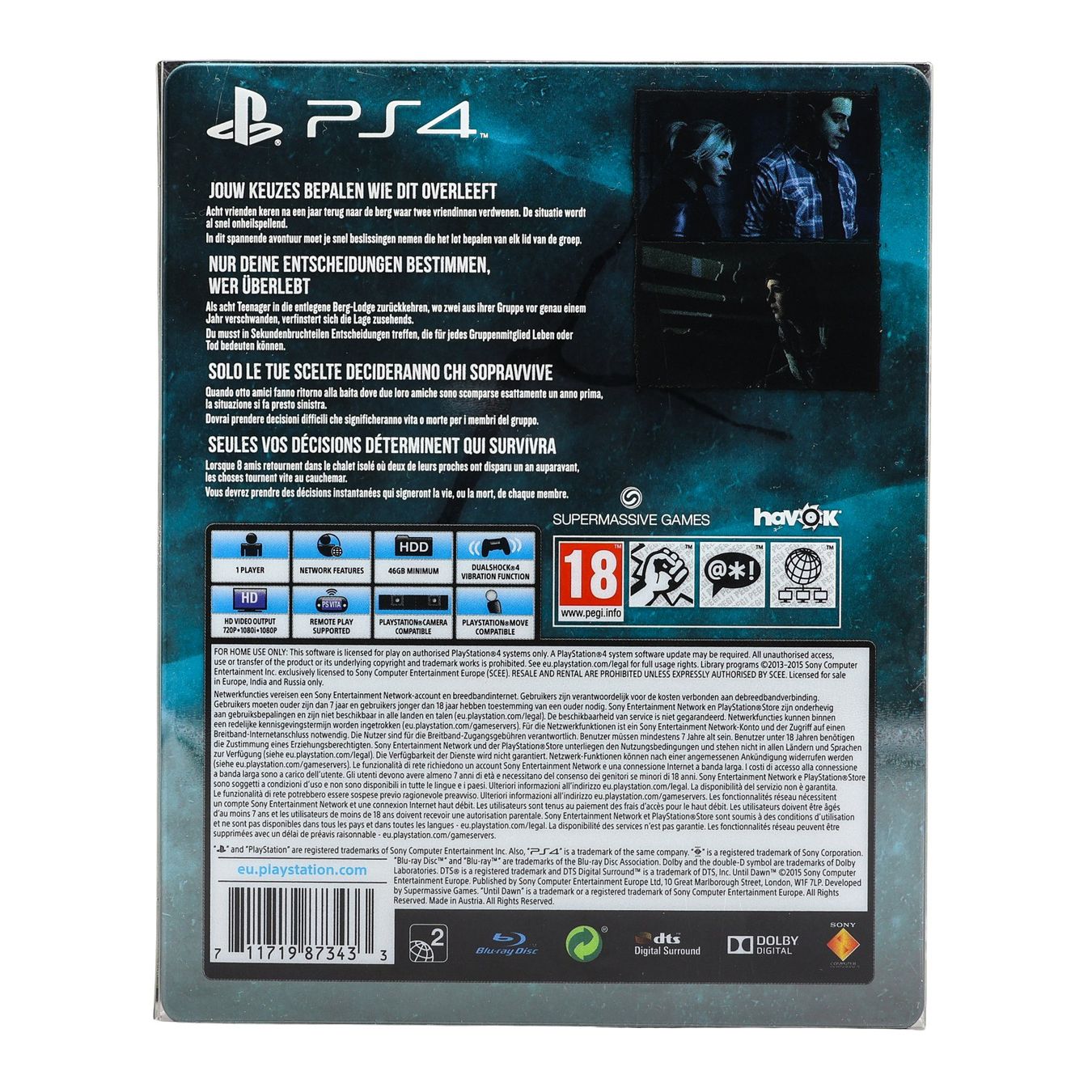 Until Dawn [Steelbook Edition] - Vue 2