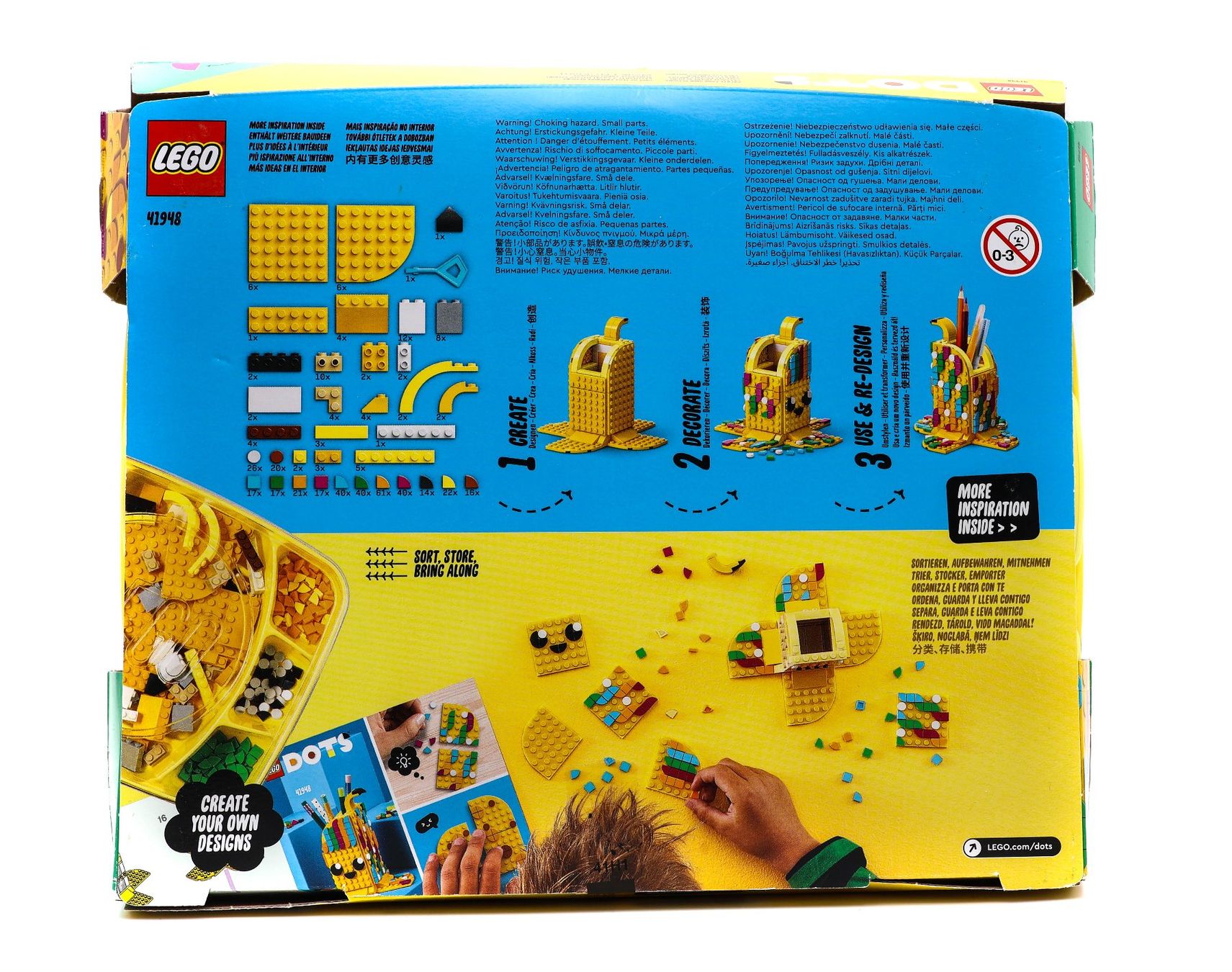 LEGO® DOTS 41948 Cute Banana Pen Holder - Vue 2