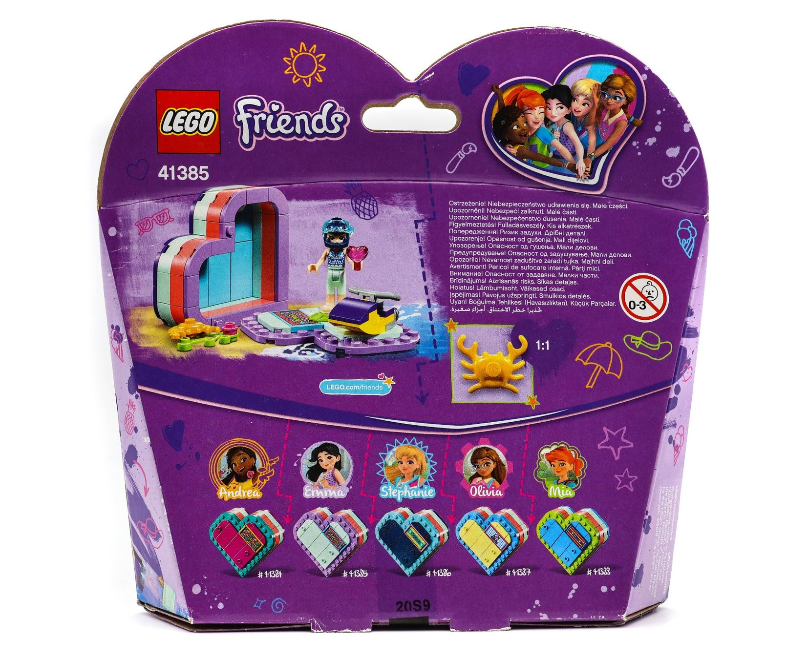 LEGO® Friends 41385 Emma's Summer Heart Box - Vue 2