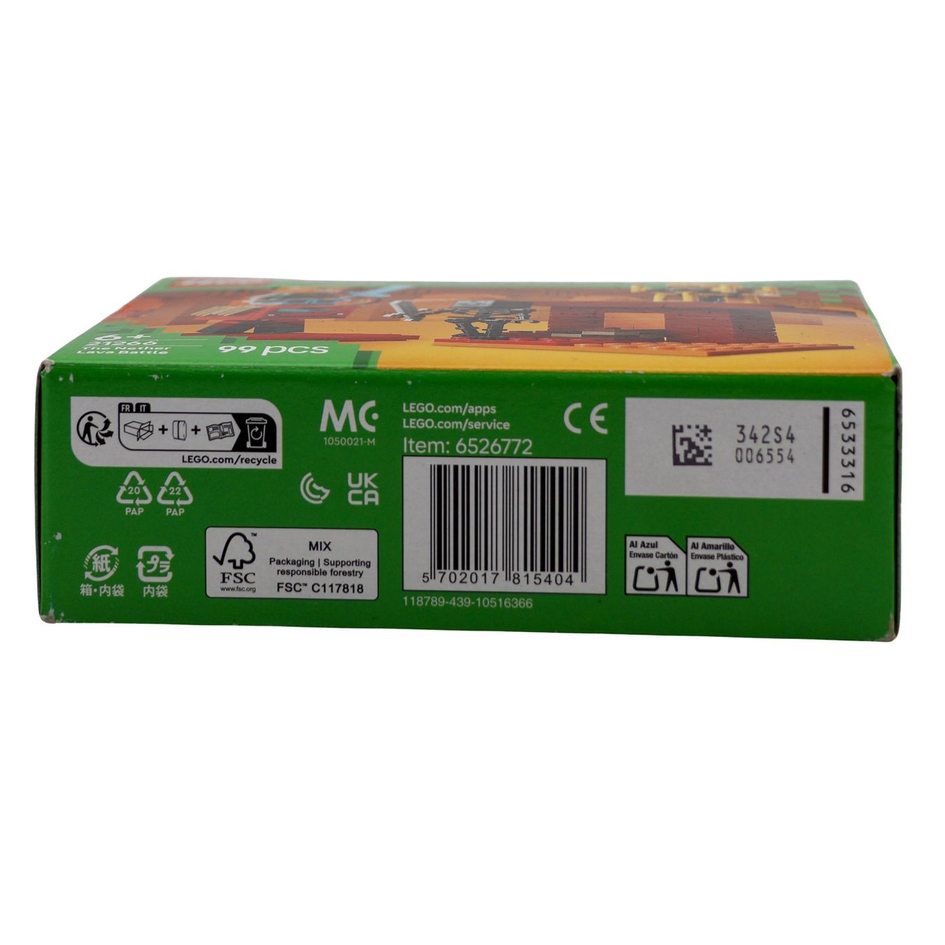 LEGO® Minecraft® 21266 The Nether Lava Battle - Vue 5