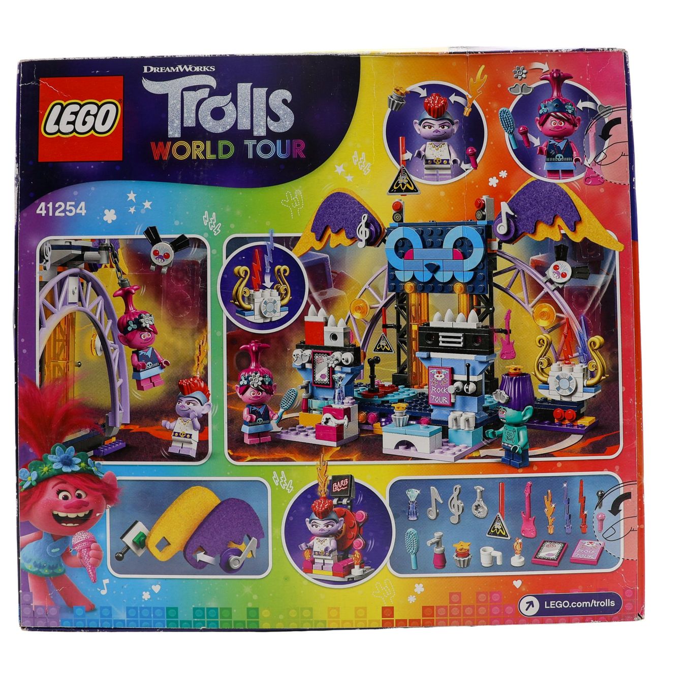 LEGO® Trolls World Tour 41254 Volcano Rock City Concert - Vue 2